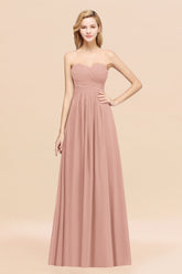 Vintage Sweetheart Long Grape Affordable Bridesmaid dresses